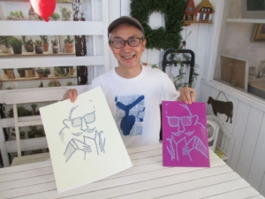 松田圭一郎「シリコぺ紙版画展」9月20日から